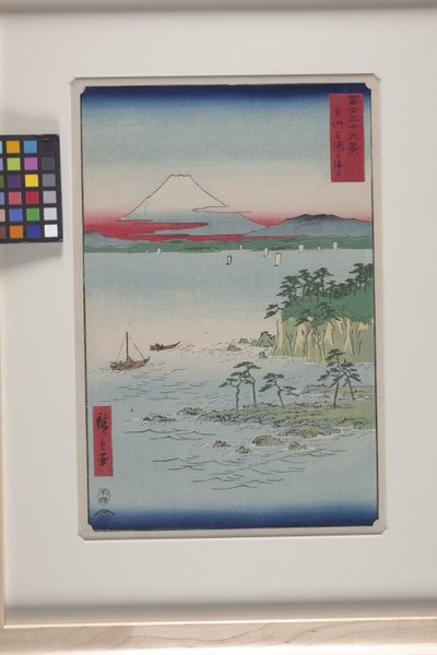 Sul mare a Miura nella provincia di Sagami da Ando or Utagawa Hiroshige