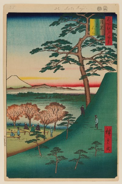 Fuji originale, Meguro da Ando or Utagawa Hiroshige