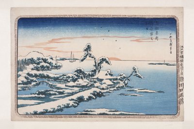 Neve a Capodanno a Susaki da Ando or Utagawa Hiroshige