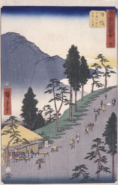 Stazione 26, Nissaka da Ando or Utagawa Hiroshige