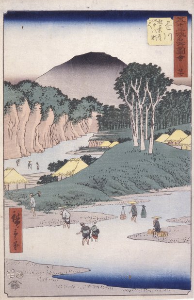 Stazione 27, Kakegawa da Ando or Utagawa Hiroshige