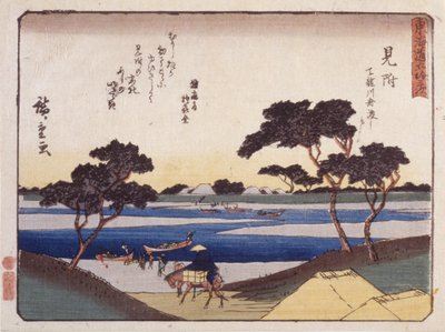 Stazione 29, Mitsuke da Ando or Utagawa Hiroshige