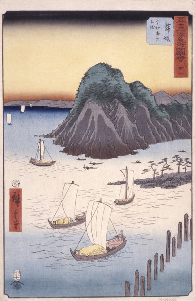 Stazione 31, Maisaka da Ando or Utagawa Hiroshige