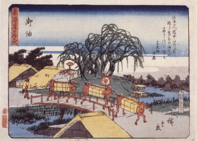 Stazione 36, Goyu; Serie Kyoka Tokaido da Ando or Utagawa Hiroshige