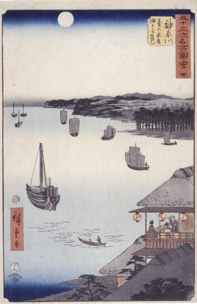 Stazione 4, Kanagawa da Ando or Utagawa Hiroshige