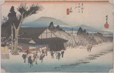 Il villaggio di Mekawa da Ando or Utagawa Hiroshige