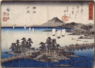 Bagliore del crepuscolo a Seta da Ando or Utagawa Hiroshige