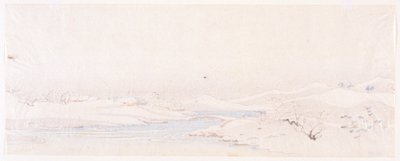 Paesaggio invernale. Serie delle province. da Ando or Utagawa Hiroshige