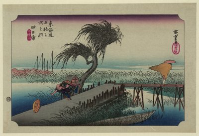 Yokkaichi (dalle Cinquantatré Stazioni della Strada Tokaido) da Ando or Utagawa Hiroshige
