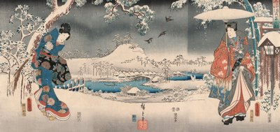 Il racconto di Genji di Toyokuni e Hiroshige da Ando or Utagawa and Toyokuni Utagawa III Hiroshige