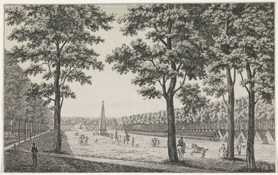 Veduta del campo francese al Malieveld a L