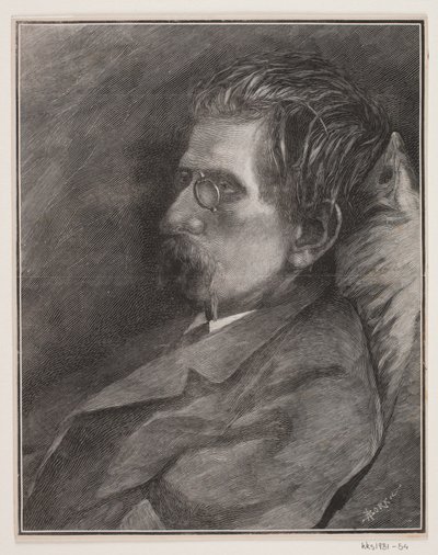 Ritratto di J.P. Jacobsen da André Bork