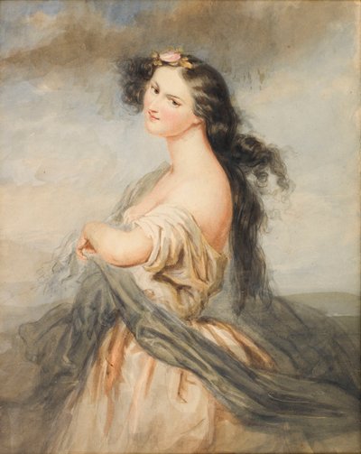 Ritratto di Juliette Drouet, 1806-1883 da André Charles Voillemot
