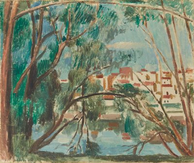 Le rive della Senna a Carrières-sur-Seine da Andre Derain