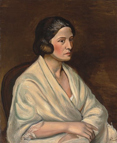 Busto di donna che indossa uno scialle da Andre Derain
