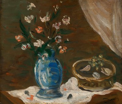 Natura morta con fiori - Vase bleu da Andre Derain