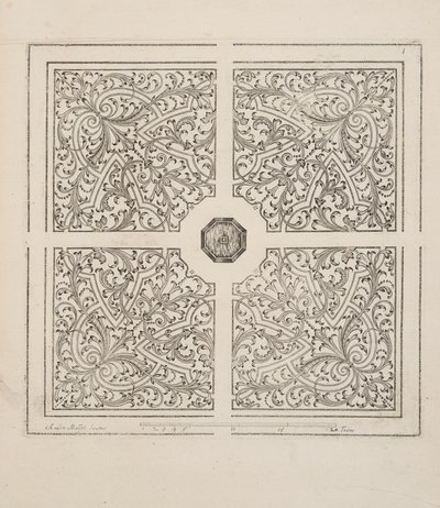 Design per Parterre, da Theatre des Plans et Jardinages, pub.1652 da André Mollet