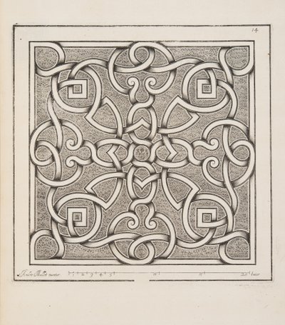 Progetto per Parterre, da Theatre des Plans et Jardinages, pub.1652 da André Mollet