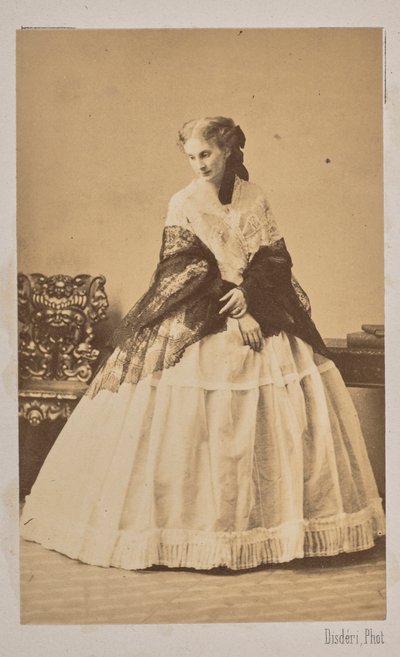 Duchessa Sofia de Morny 1838-1896, nata Contessa Trubetskaya, 1862 da Andre Adolphe Eugene Disderi