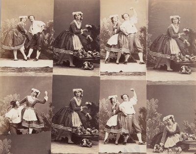 Eugénie Schlosser e Coralli, 1863 da Andre Adolphe Eugene Disderi