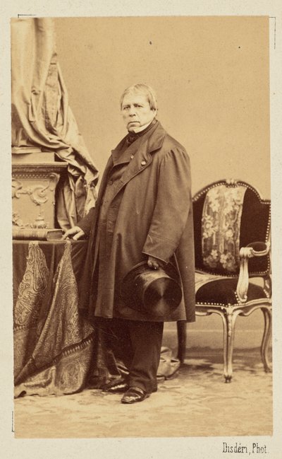 Jean-Auguste-Dominique Ingres, ca 1860 da Andre Adolphe Eugene Disderi