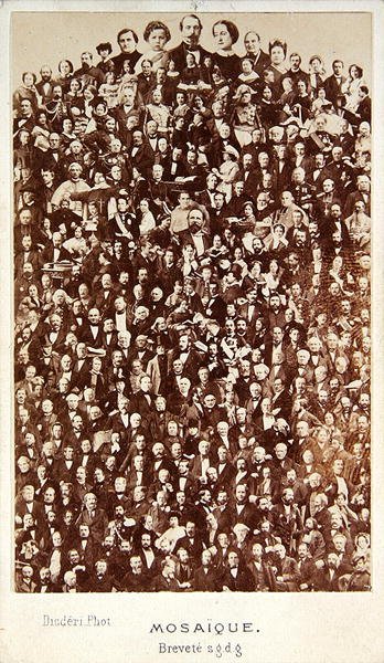 Personalità del Secondo Impero, c.1860 da Andre Adolphe Eugene Disderi