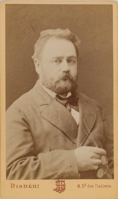 Ritratto di Émile Zola da Andre Adolphe Eugene Disderi