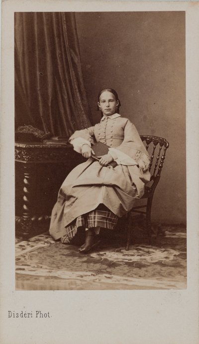 Ritratto della principessa Eugenia Massimiliana di Leuchtenberg, ca 1865 da Andre Adolphe Eugene Disderi