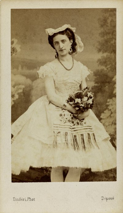 Ritratto della ballerina Marfa Muravyeva, 1863 da Andre Adolphe Eugene Disderi