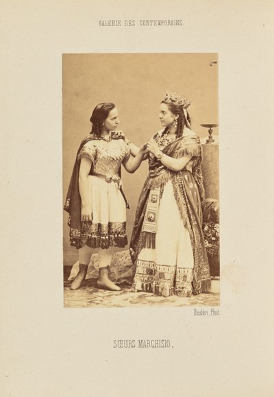 Sorelle Marchisio da Andre Adolphe Eugene Disderi