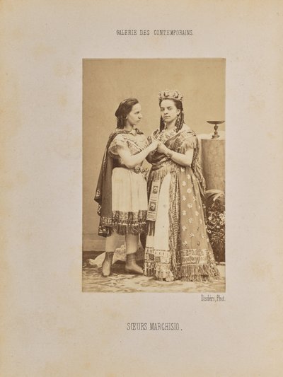 Sorelle Marchisio da Andre Adolphe Eugene Disderi