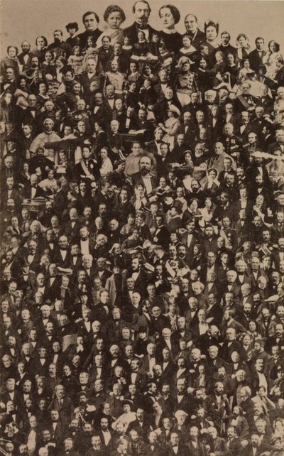 La corte imperiale di Napoleone III, ca. 1866, stampato negli anni 