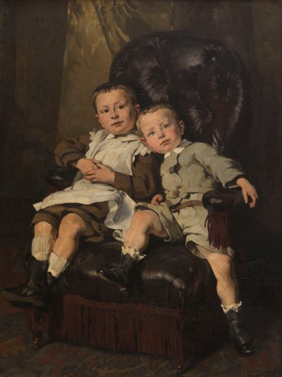 Paul ed Edmond Roger, figliastri del pittore da Andre Cluysenaar