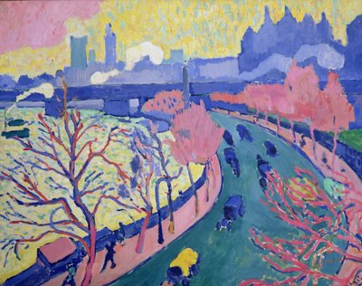 Charing Cross Bridge, 1906 circa (olio su tela) da Andre Derain
