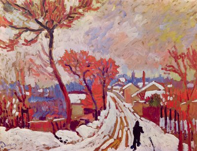 Paesaggio nella neve da Andre Derain