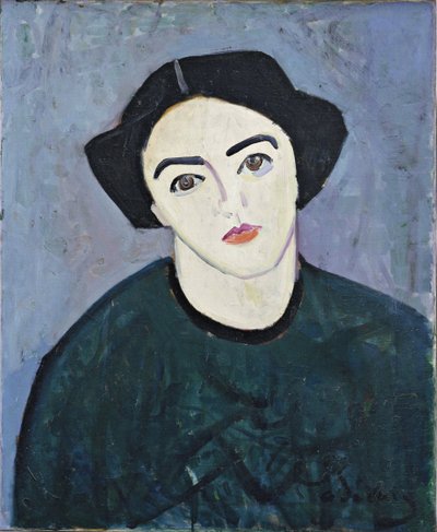 Madame Derain in verde da Andre Derain