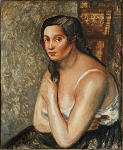 Donna seduta in camicia. da Andre Derain