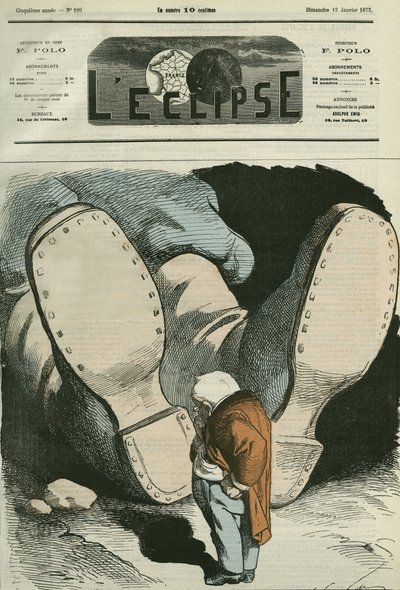 Adolphe Thiers (1797-1877), statista francese. Copertina in "L