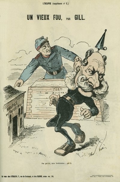 Un vecchio sciocco, caricatura di Guglielmo I di Germania (1797-1888). Supplemento in 