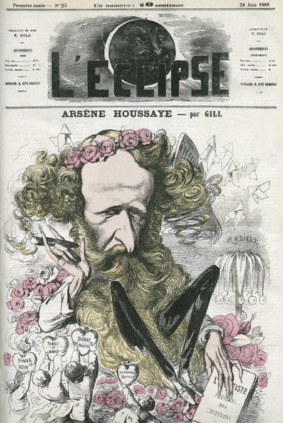Arsene Housset detto Houssaye (1815-1896), uomo di lettere francese. Copertina in 