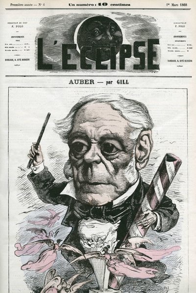 Auber Daniel-Francois-Esprit, musicista francese. Copertina in 