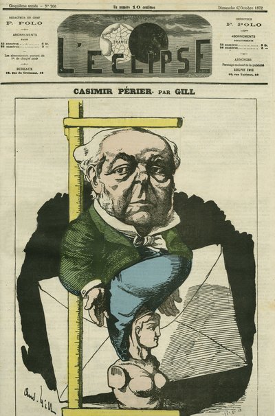 Auguste Casimir Perier (1811-1876), politico francese. Copertina di "L
