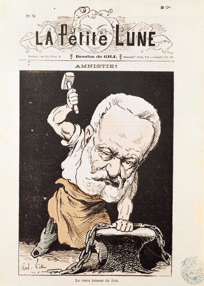 Caricatura di Victor Hugo (1802-85) dalla copertina di 