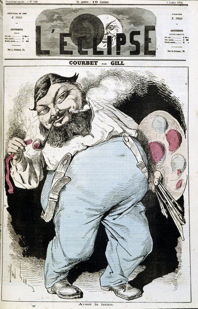 Cartone animato di Gustave Courbet - in "L