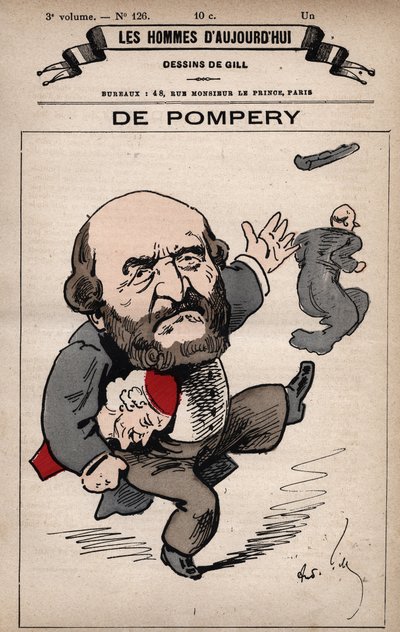 Caricatura di Edouard de Pompery 1812-1895 da 