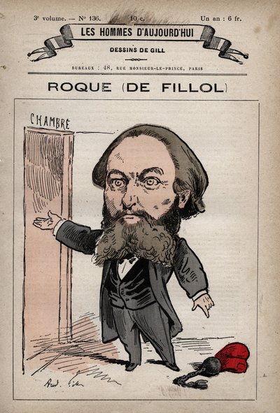 Caricatura di Jean Thoxene Roque di Fillol (1824-1889) politico inglese da 