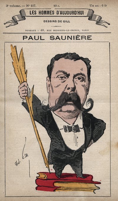 Caricatura di Paul Sauniere (1827-1894) da 