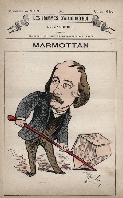 Caricatura di Pierre Joseph Henri Marmottan (1832-1914) da 