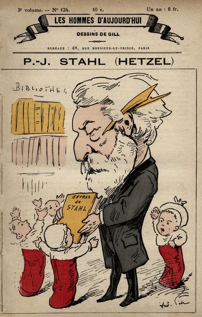 Caricatura di Pierre Jules Hetzel da 