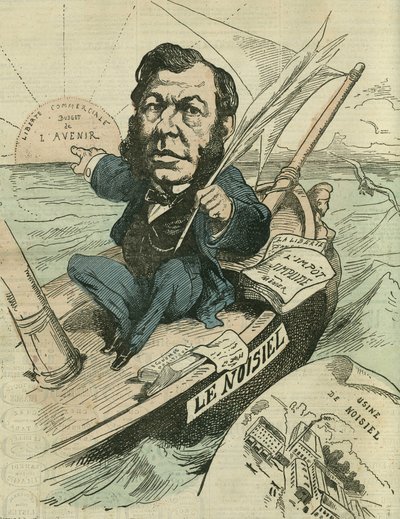 Emile-Justin Menier (1826-1881), industriale cioccolatiere e deputato repubblicano. in "L